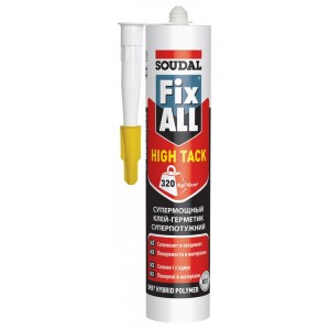 Клей-герметик гибридный Soudal Fix All Hight Tack, белый, 290 мл